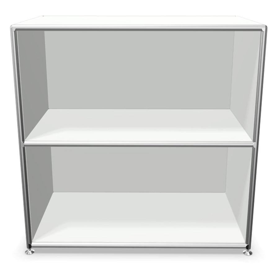 Bosse Regal Chrom 2 OH Melamin Weiß 80 cm