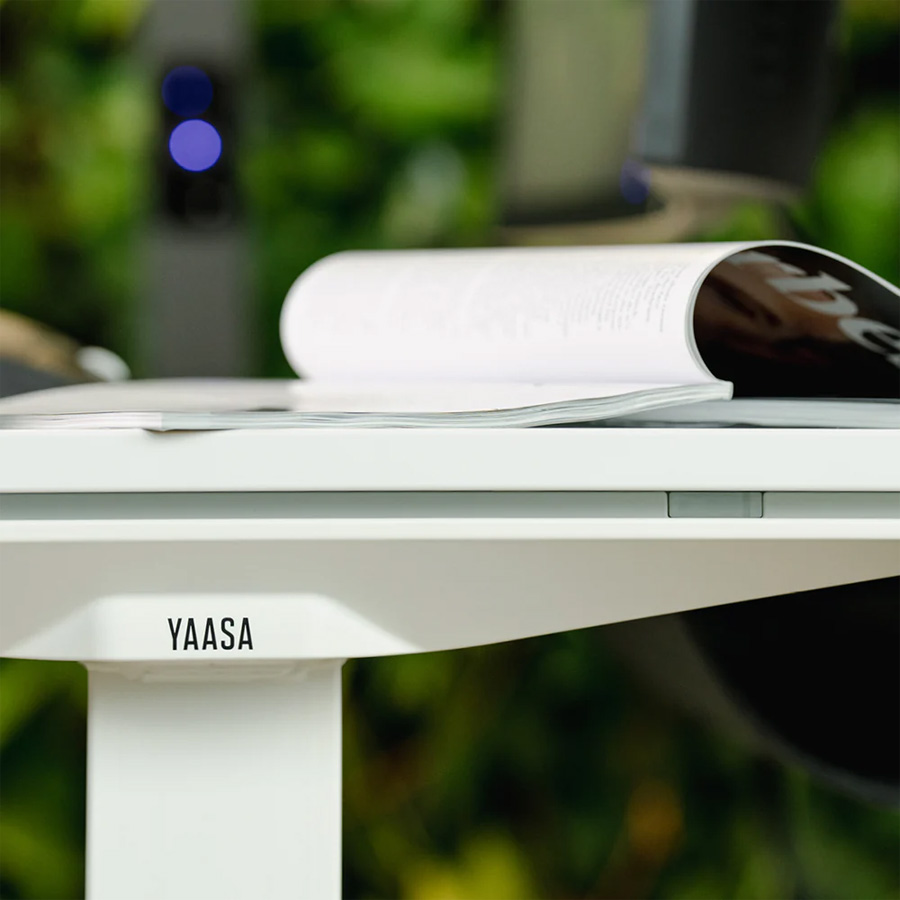 Yaasa Desk Expert Gestell weiß, Tischplatte Weiß