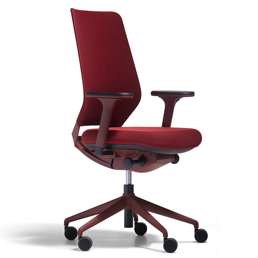 fm Asiento Bürodrehstuhl in Rot konfigurierbar Komfort