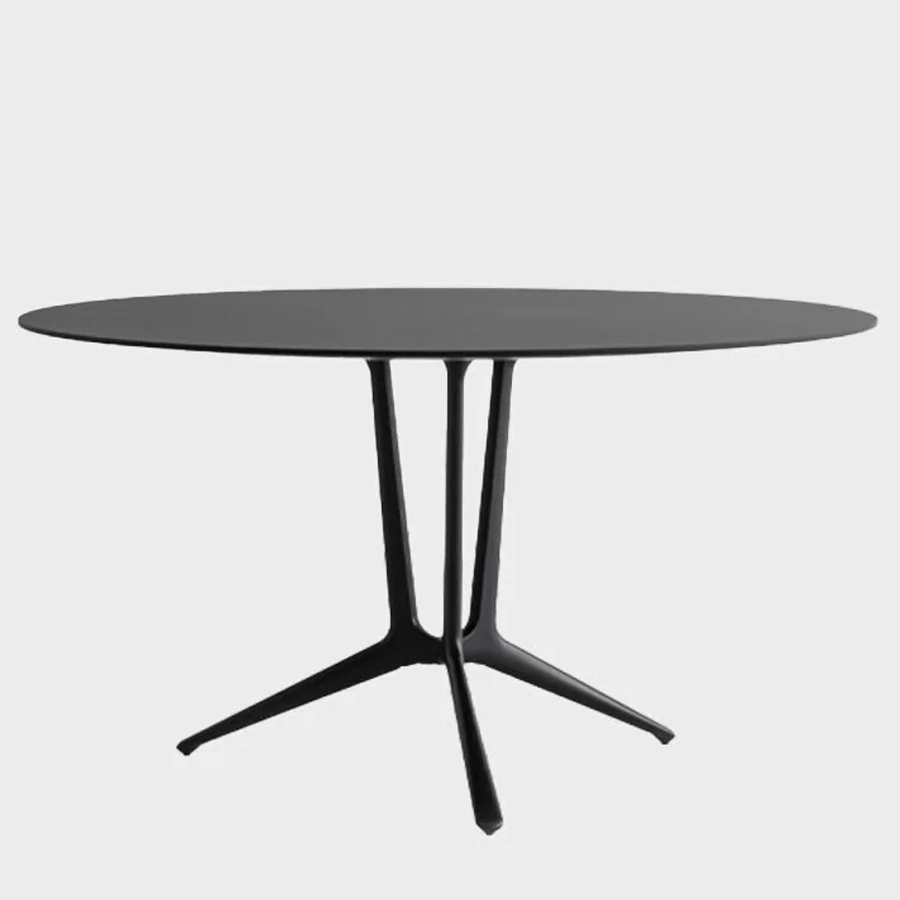 lapalma Trail Tisch Outdoor | Platte rund | Fenix HPL schwarz