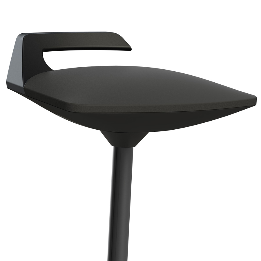 Aeris Muvman Stehhilfe Kunstleder schwarz - High-Feder - Nahaufnahme