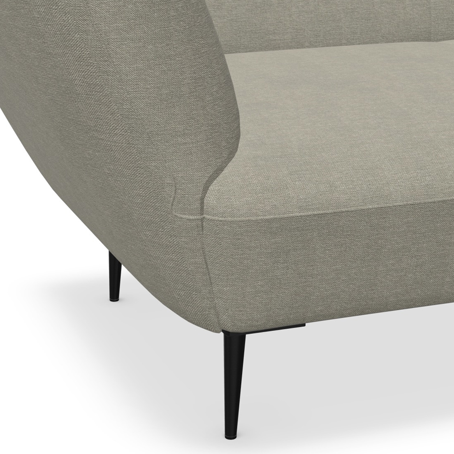 W. Schillig Chaiselounge Ella mit Metallfüßen - cream - Nahaufnahme