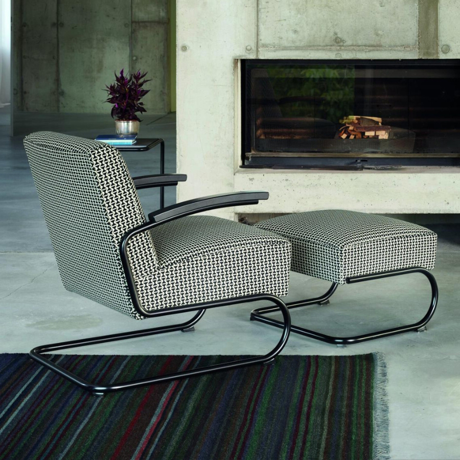 THONET S 411 Freischwinger Sessel maharam