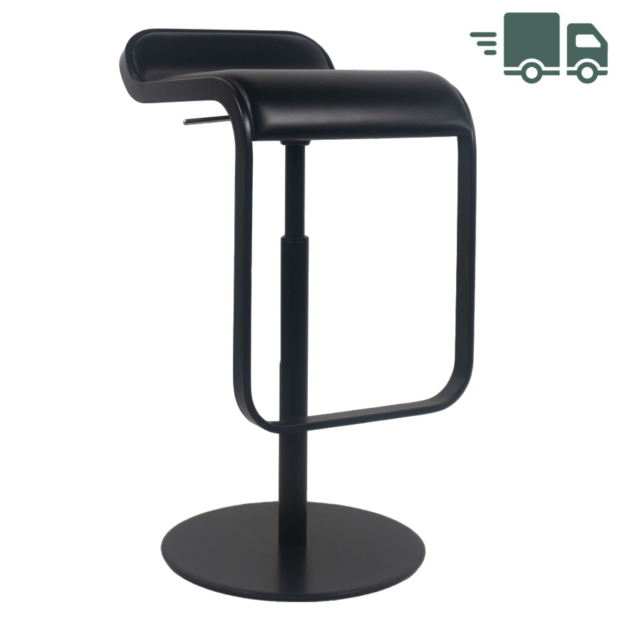 lapalma LEM S79 Sitzbezug Leder schwarz | Gestell und Gasfeder komplett schwarz