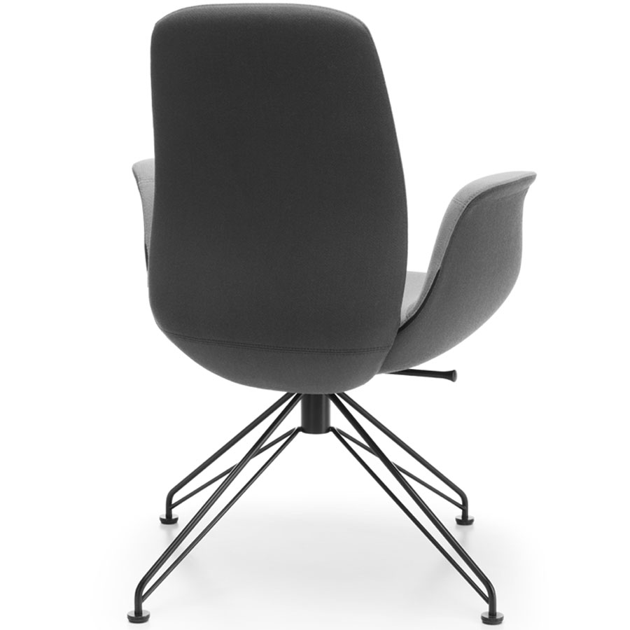 Profim ElliePro 20V3 Bezug grau zweifarbig - Spinnenfuß schwarz - Rückseite