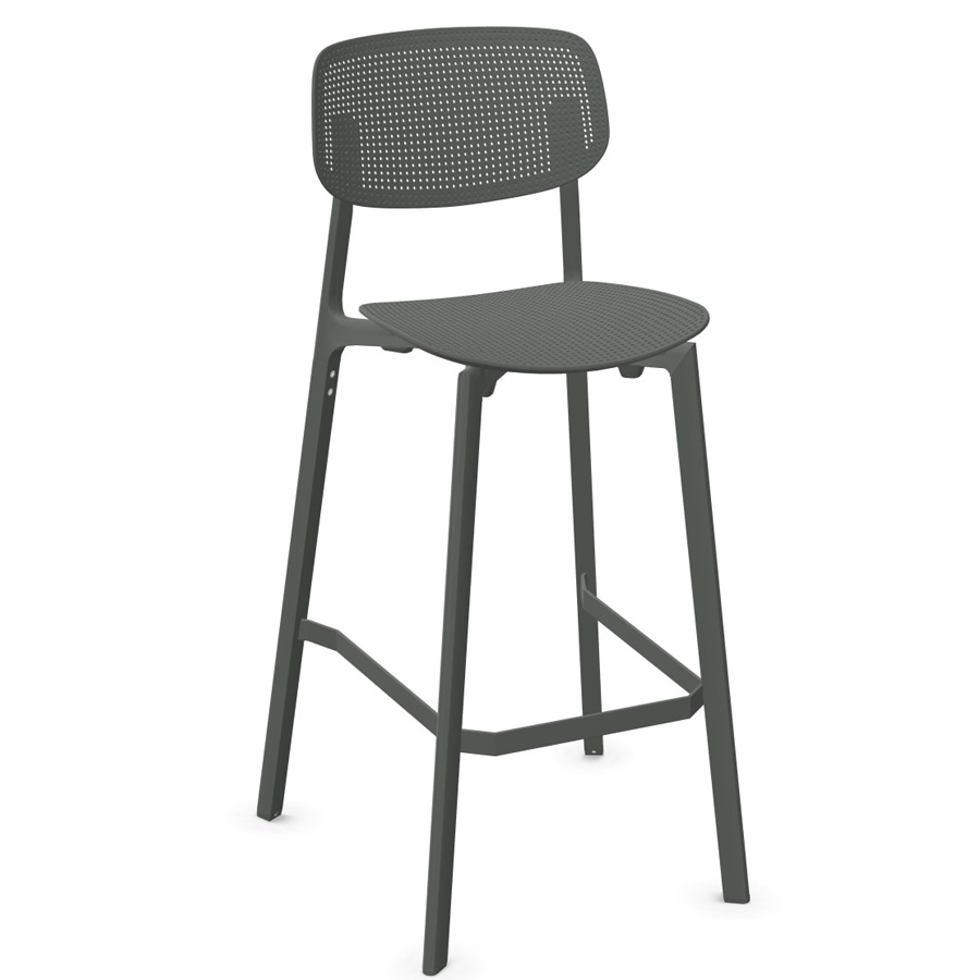 Kristalia COLANDER Barhocker Dunkelgrau Bild1