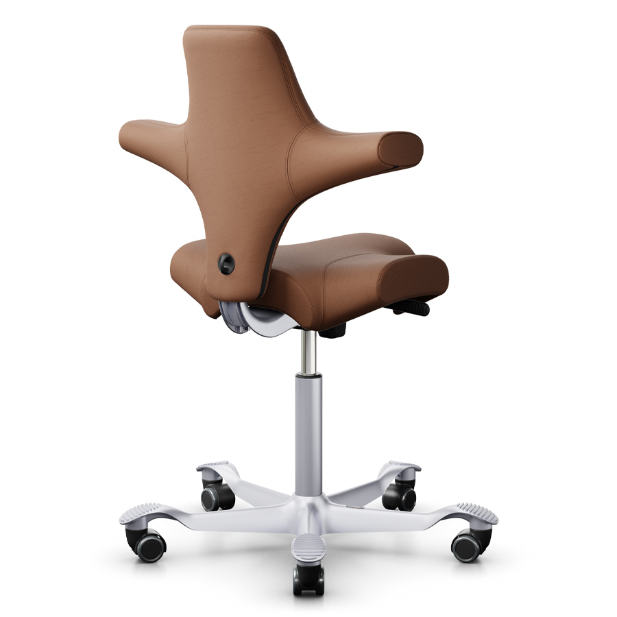 HAG CAPISCO 8106 Leder Elmosoft Cognac - Gestell silber