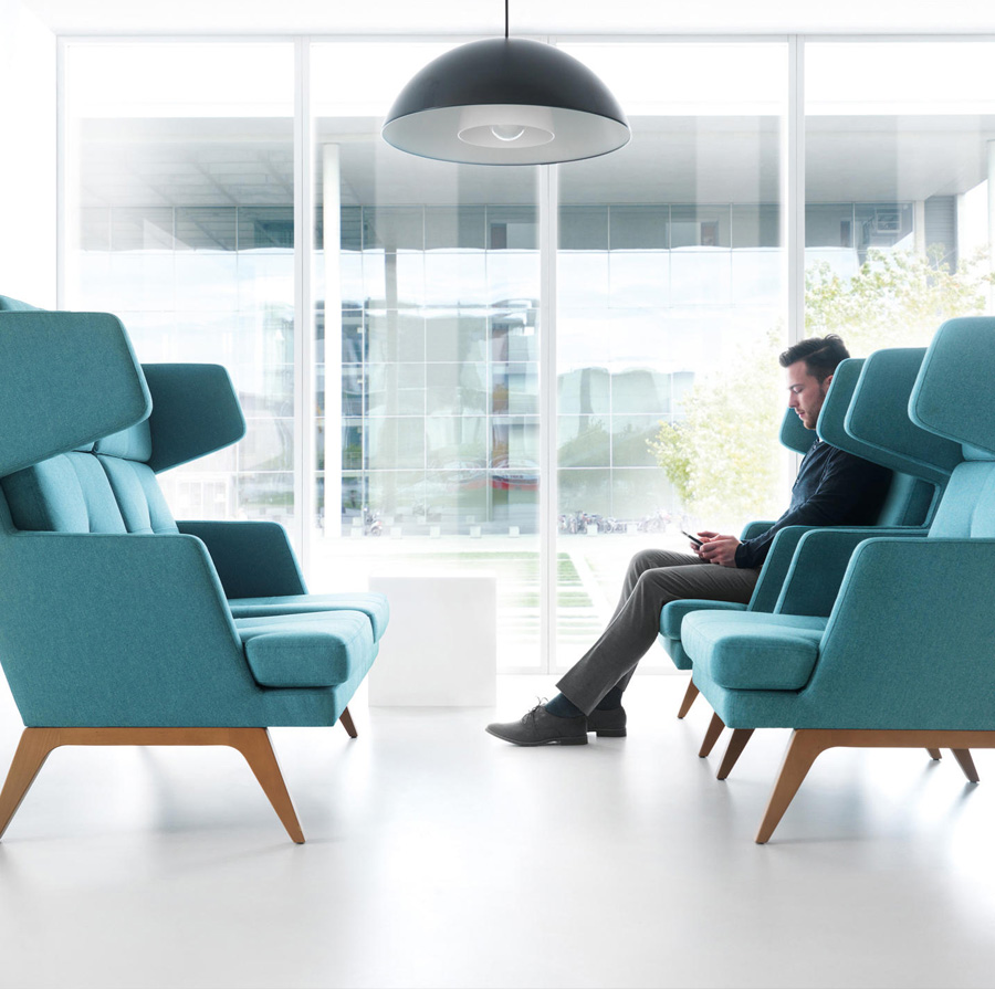 Profim October Sessel mit hoher Rückenlehne