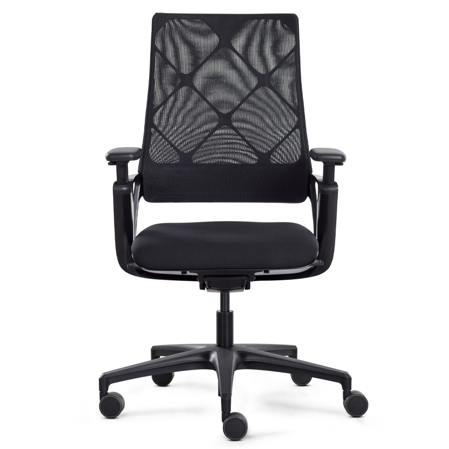 Klöber Connex2 Netzrücken Expressmodell komplett schwarz - Front