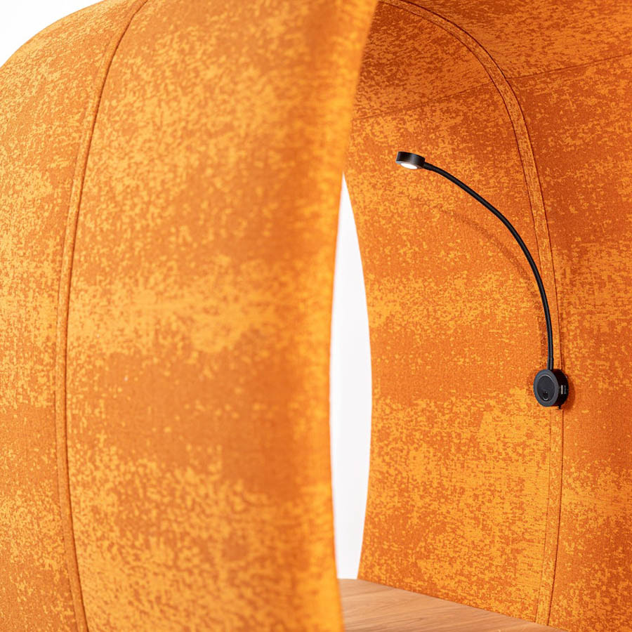 BuzziSpace BuzziRing | Akustik Minibüro | Orange | Beispielbild