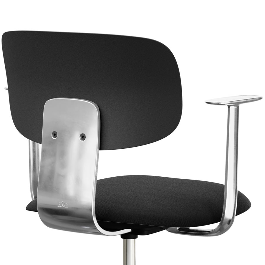 HAG Tion 2140 Bürostuhl schwarz mit Armlehnen - Sitz Stoff Cura - Rückenschale Kunststoff - Nahaufnahme