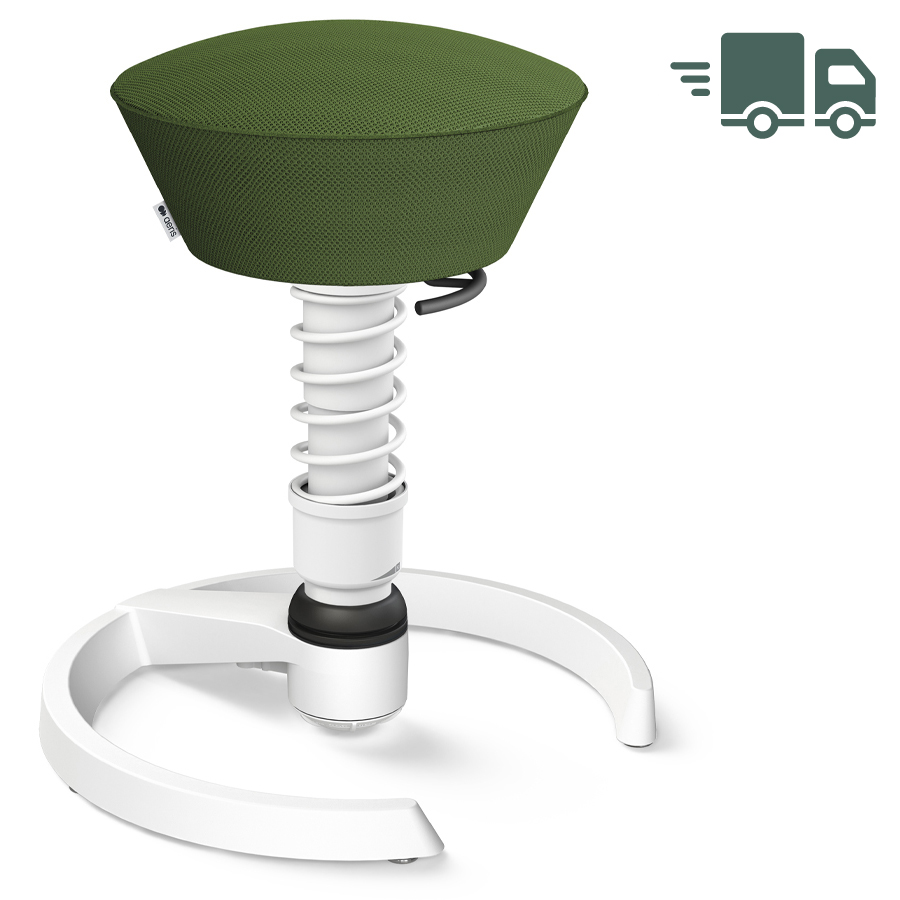 Aeris Swopper Air Mesh-Gewebe Runner grün mit Gleiter - Gestell/Feder weiß