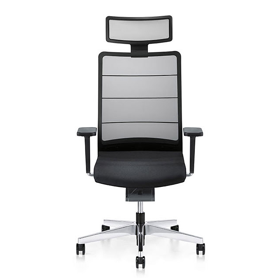 Interstuhl AirPad (3C72) mit Kopfstütze - Netzrücken schwarz