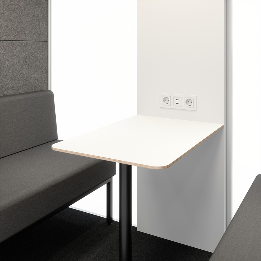 RWH Meetingbox Tischplatte in Weiß