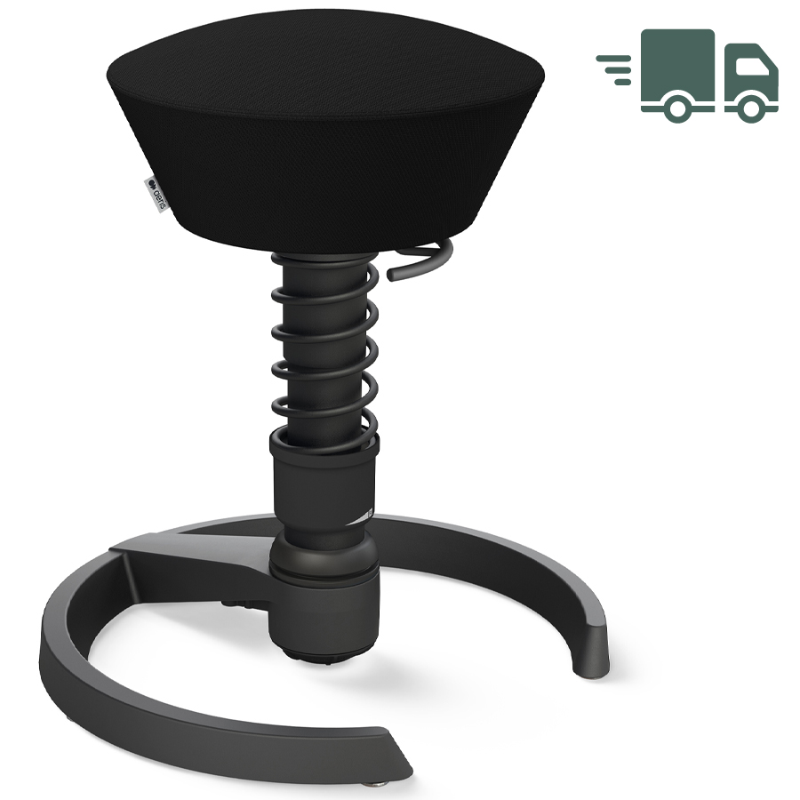 Aeris Swopper Select Wolle schwarz - Gleiter - Gestell schwarz - Standardfeder