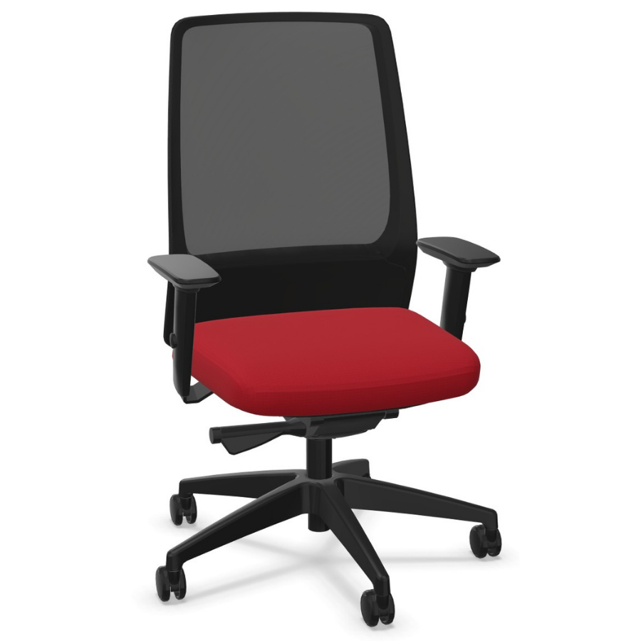Interstuhl AIMis1 1S03 Bürostuhl schwarz feuerrot