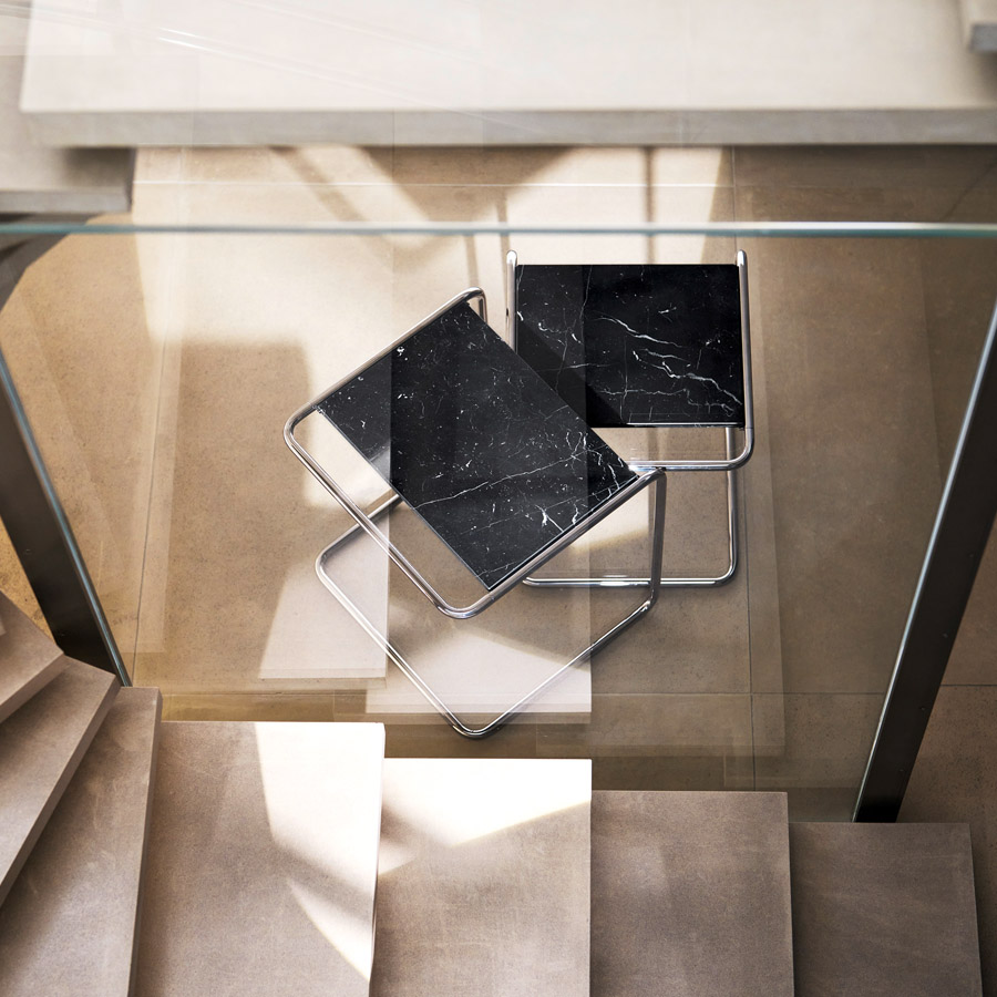 JS. THONET Beistell- und Satztisch SET B 97 Serious | Beispielbild Marmor-Ausführung