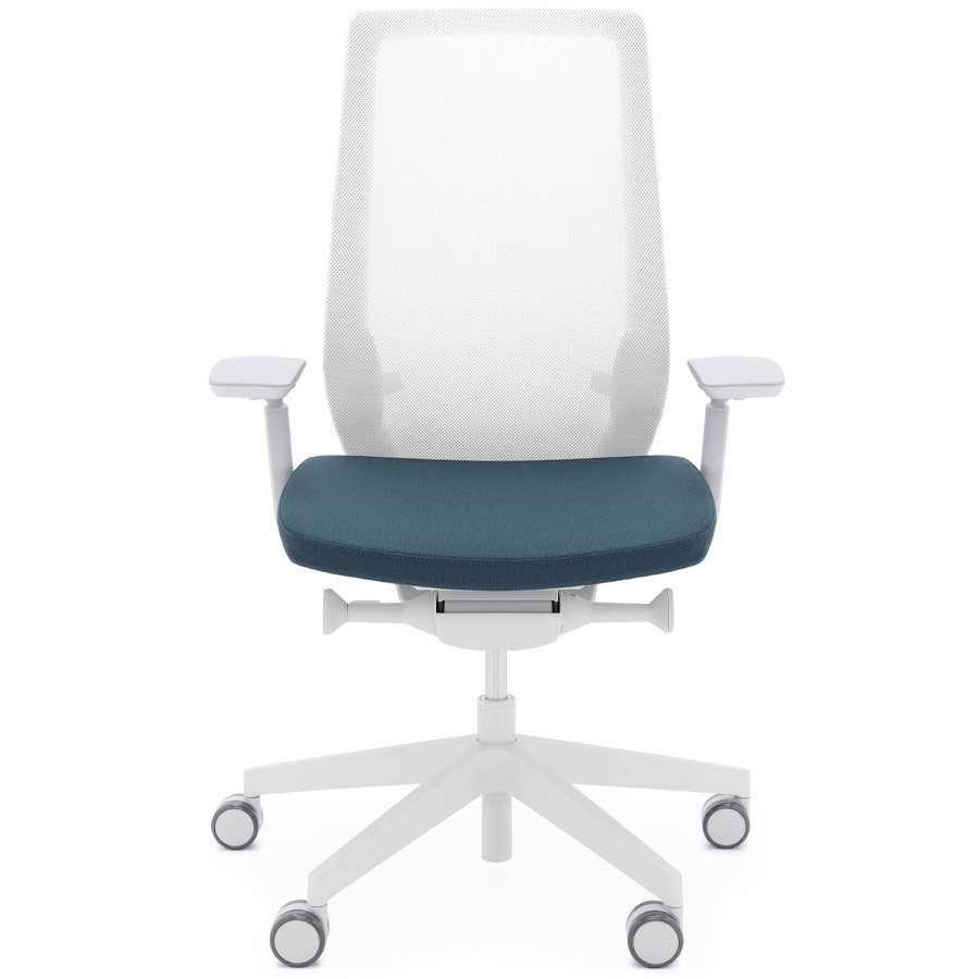 Profim AccisPro mit Netzrücken weiß und Sitzbezug Select 67098 - Front