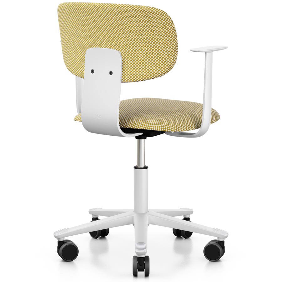 HAG Tion 2160 Bürostuhl weiß - Sitz u. Rücken gepolstert Stoff Sisu 405