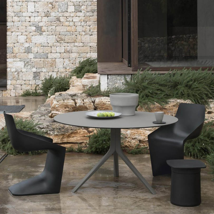 Kristalia Oops I Did It Again | Tisch rund | Outdoor | London Grey