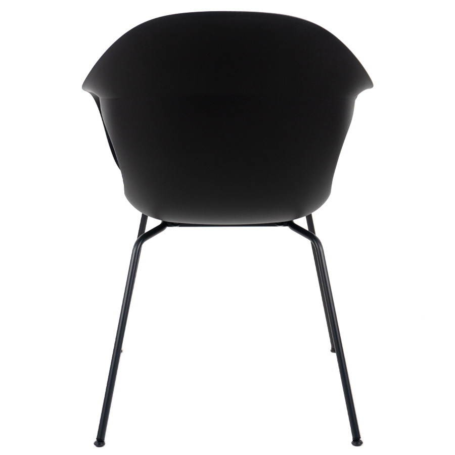 Kristalia ELEPHANTINO Stuhl mit Vierfußgestell Farbe graphit - Rückseite