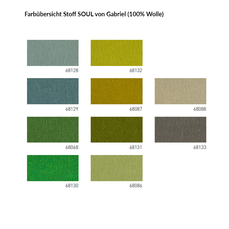 Farbübersicht Stoff SOUL