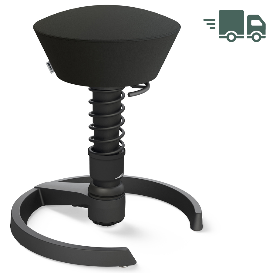 Aeris Swopper Kunstleder Uruguay schwarz mit Gleitern - Standardfeder