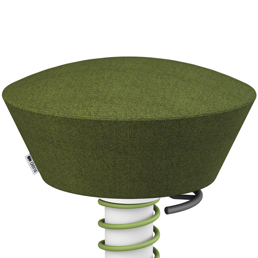 Aeris Swopper Capture Wolle grün meliert - Gestell weiß - Low-Feder grün