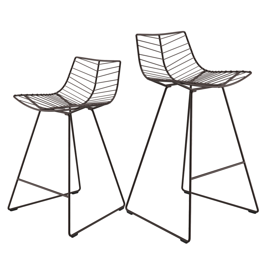 Arper Leaf Barhocker Farbe mokka - 2 Größen Darstellung