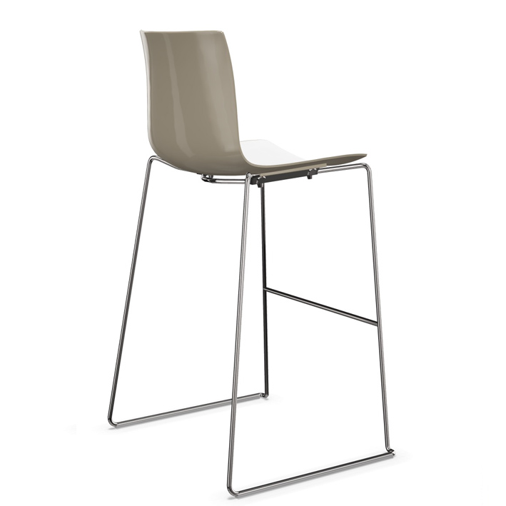 arper catifa 46 0471 barhocker zweifarbig rauchgrau