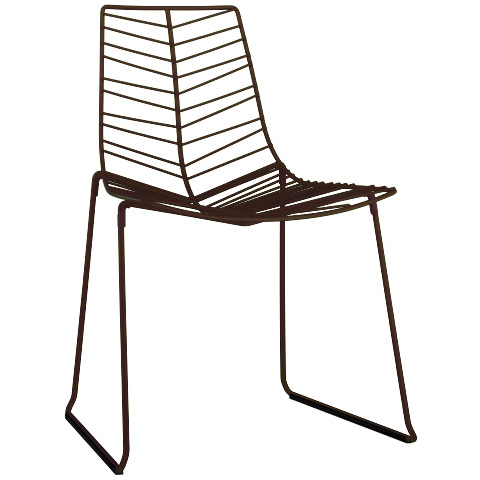 Arper Leaf Stuhl 1819 mokka