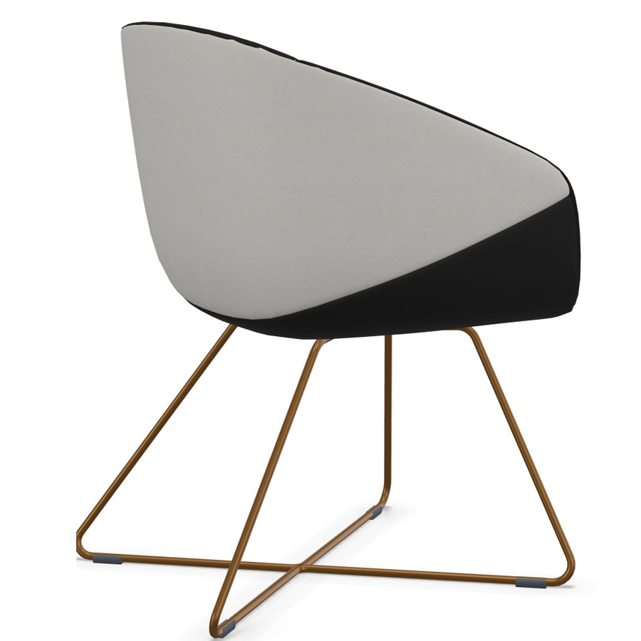 Bejot Ox:co 290 Variante Grau Schwarz Gestell Kupfer Rückansicht