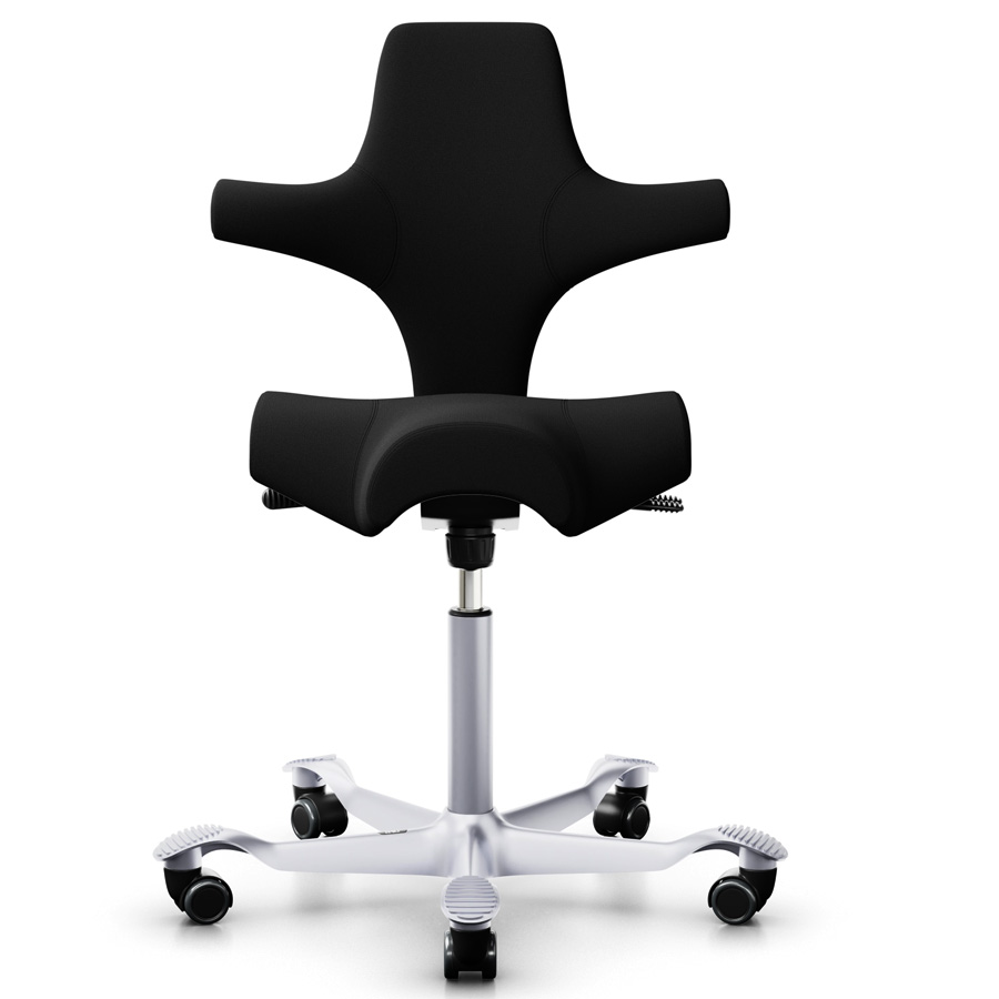 HAG Capisco 8106  Xtreme schwarz mit Gestell silber