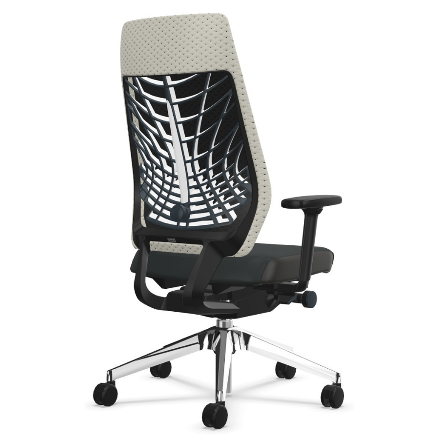 Interstuhl JOYCEis3 (JC31C) Netzfarbe weiß - Rückansicht