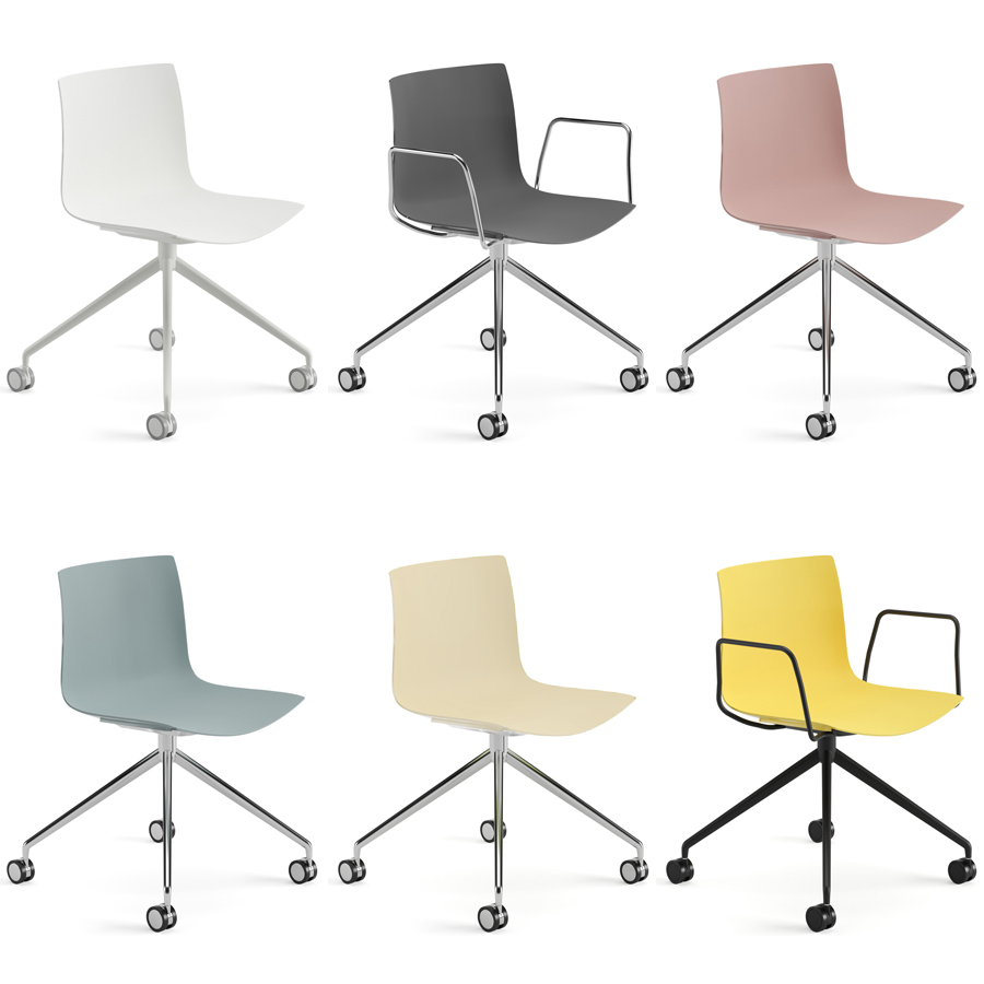 Arper Catifa 46 0369 einfarbig mit Drehgestell verschiedene Farben