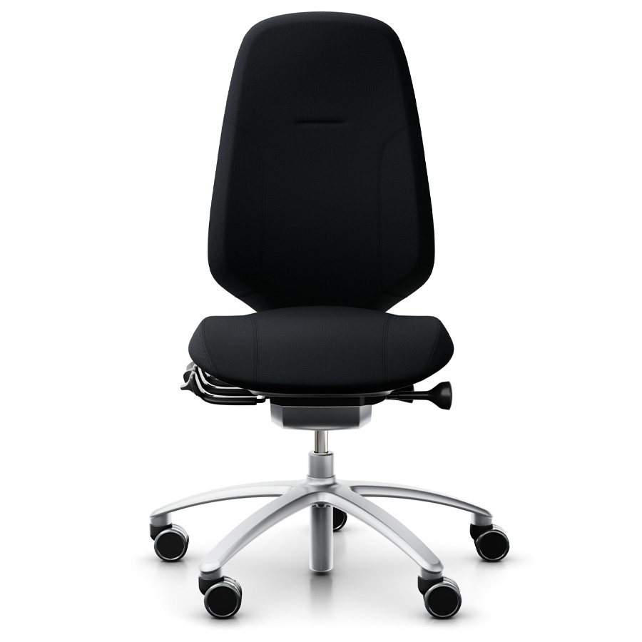 RH Mereo 300 silver hohe Rückenlehne - Stoff Select schwarz - Frontansicht