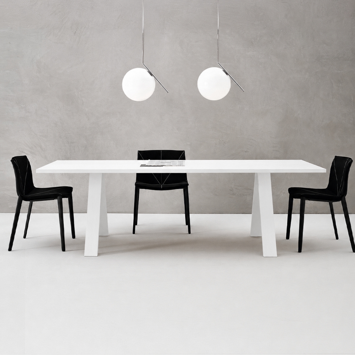 Arper Cross weiß | Esstisch | Konferenztisch | Höhe 74 cm