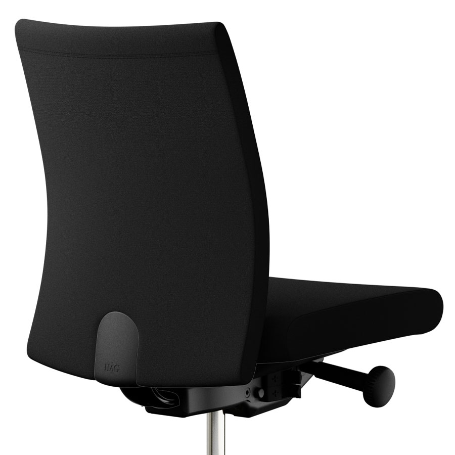 HAG Creed 6004 Bürostuhl schwarz | Mittelhohe Polsterrückenlehne | Bezugsstoff Xtreme