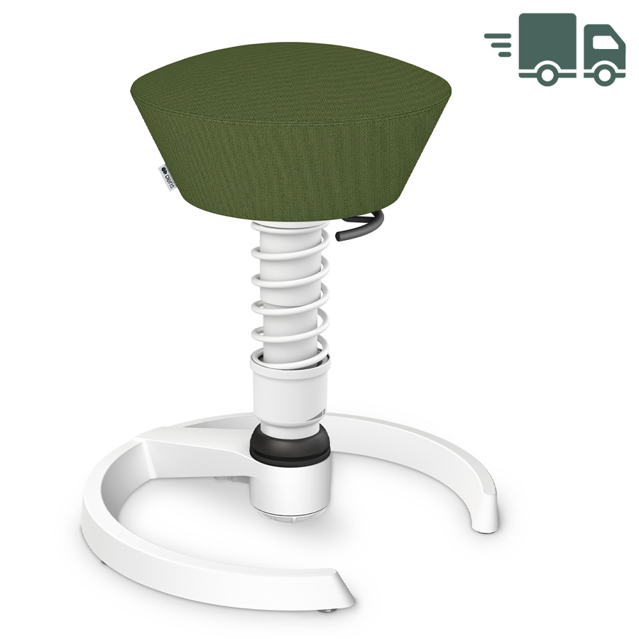 Aeris Swopper Cura farngrün meliert | Gestell weiß | Gleiter