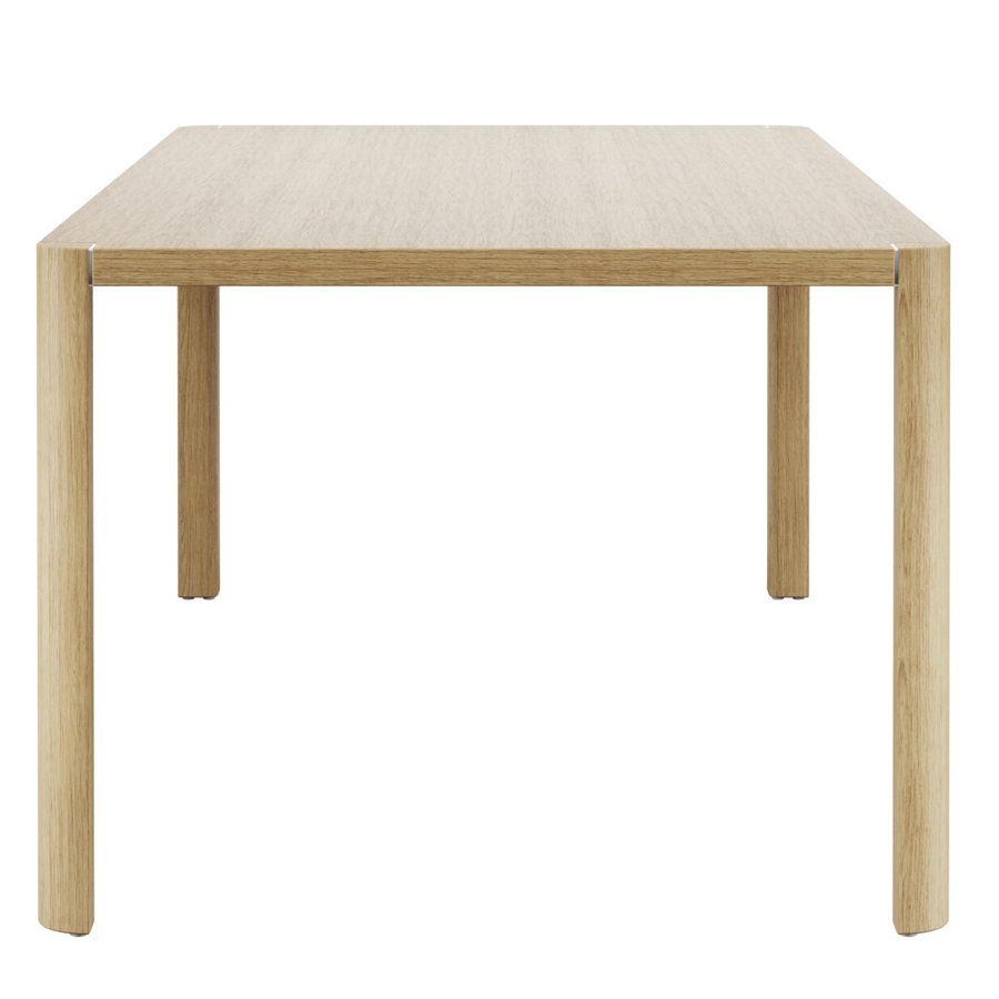 THONET S 1140 Allrounder-Tisch Esszimmer - Eiche klar lackiert - Ausführung 200x100 cm - Seitenansicht