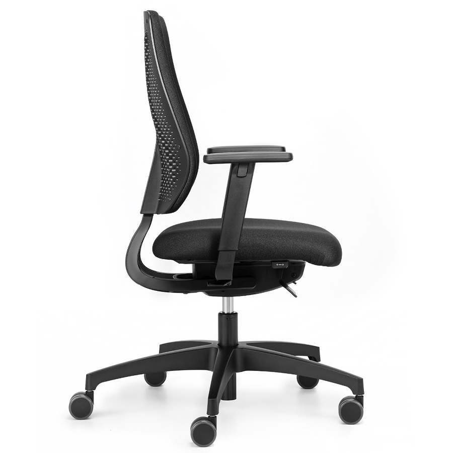 Dauphin speed-o SP 7639 schwarz mit Polsterrückenlehne