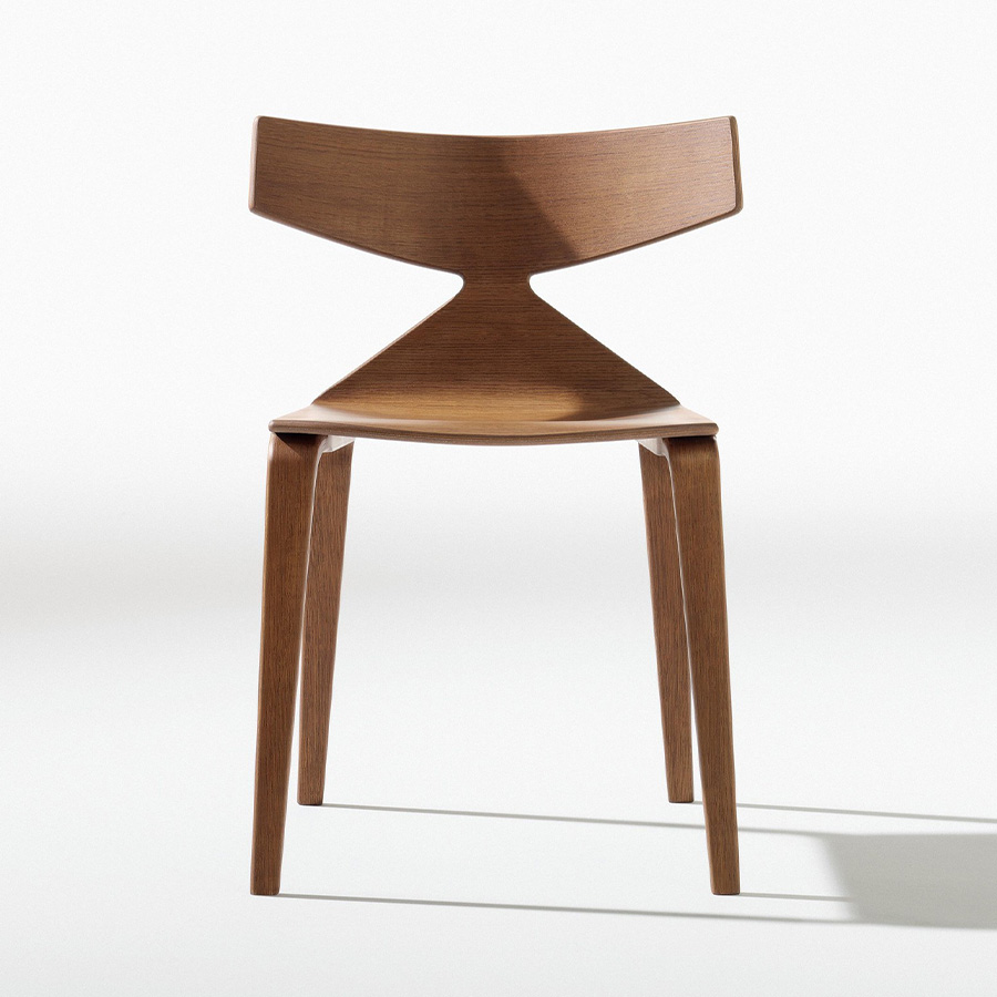 Arper SAYA 3701 Vierfuß Holzbeine - Eiche Natur