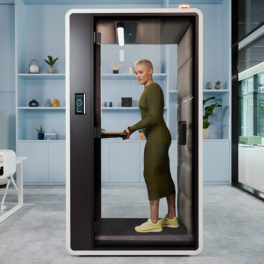 Hushfree.S Akustikbox Korpusfarbe weiß, Stoff Beige