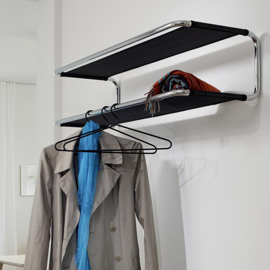 THONET Stahlrohr Garderobe - Hutablage u. Schuhablage - Beispielbild