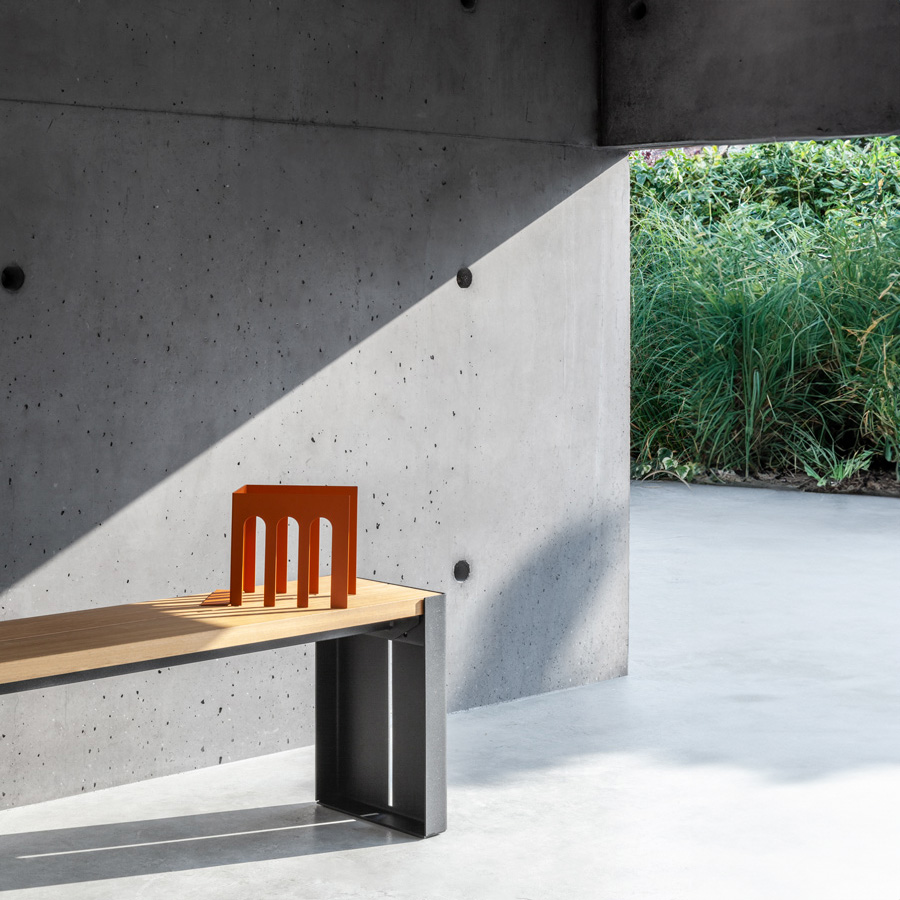 lapalma Panco 193 Outdoor Sitzbank Gestell anthrazit