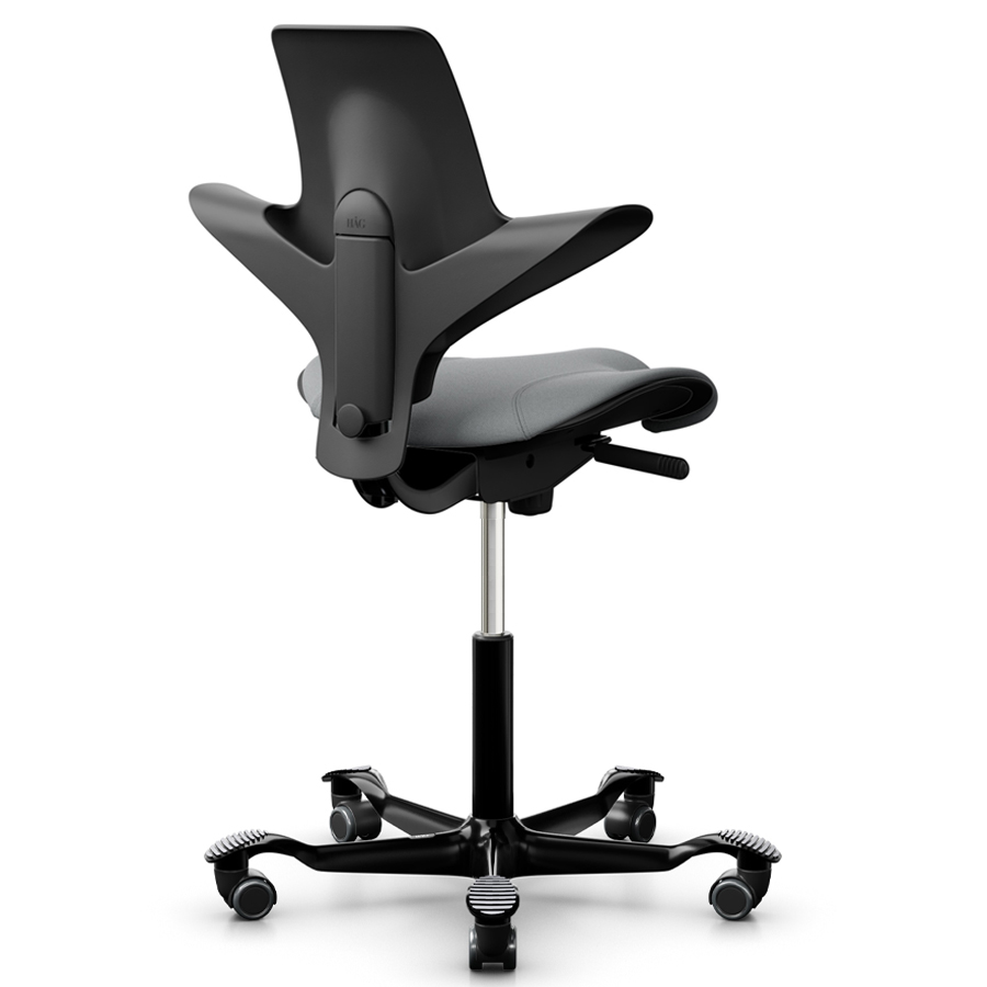 HAG CAPISCO PULS 8020 Stehhilfe 265mm Gasfeder ohne Fußring - Bezug Sprint grau - Rückseite
