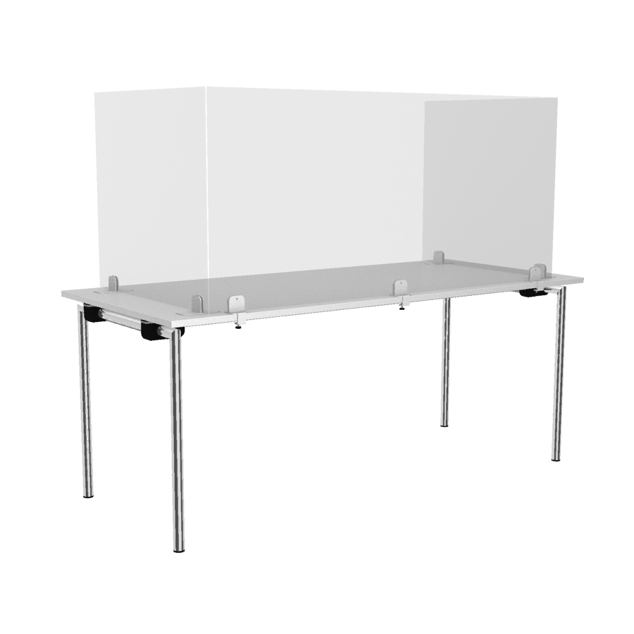 Rosconi T2 Tisch-Trennwand - B 150 + 2 x B 75 cm - Detail 2