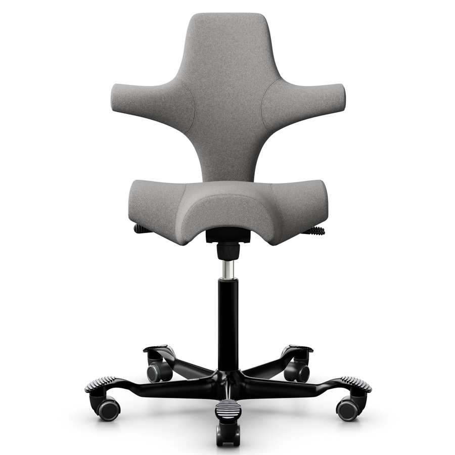 HAG Capisco 8106 Stoff Cura 60110 hellgrau blau mit Gestell schwarz