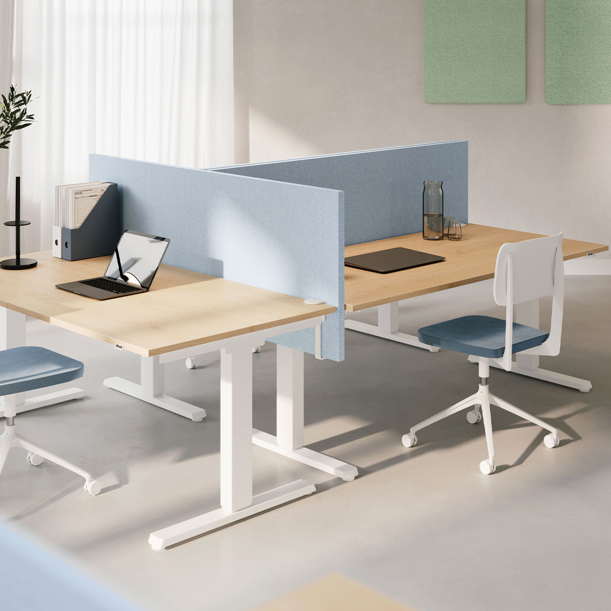 Akustische Schreibtisch-Trennwand Organizer | Konfigurierbar