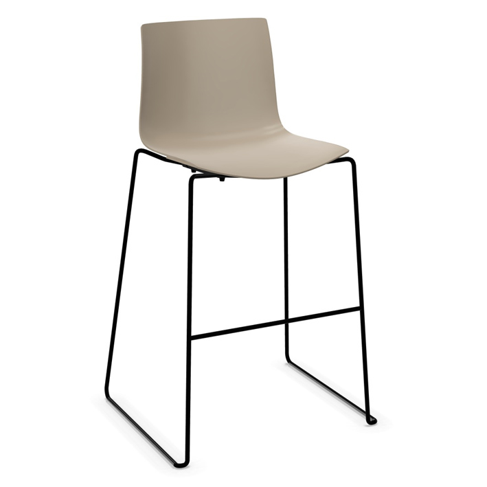 Arper Catifa 46 0471 Barhocker rauchgrau schwarz